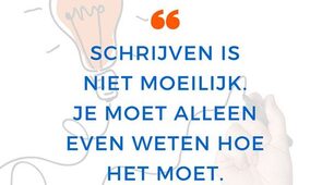 Schrijven niet moeilijk