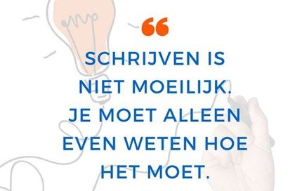 Schrijven niet moeilijk