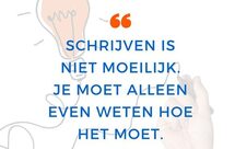 Schrijven niet moeilijk